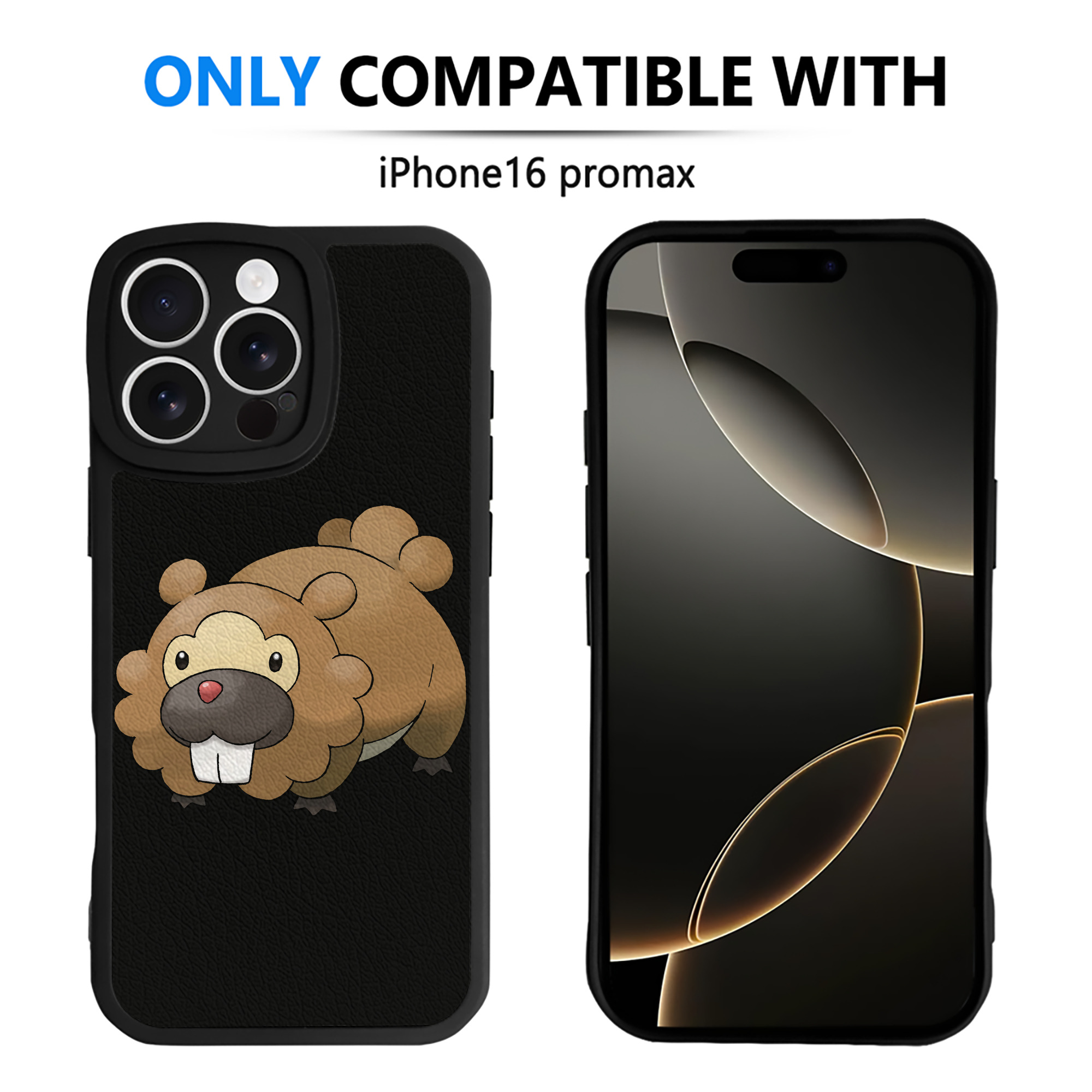 （画像用） ポケットモンスター Pokémon 【iPhone 16シリーズ対応】シリコンスマホケース（レザー調） 材質：シリコン